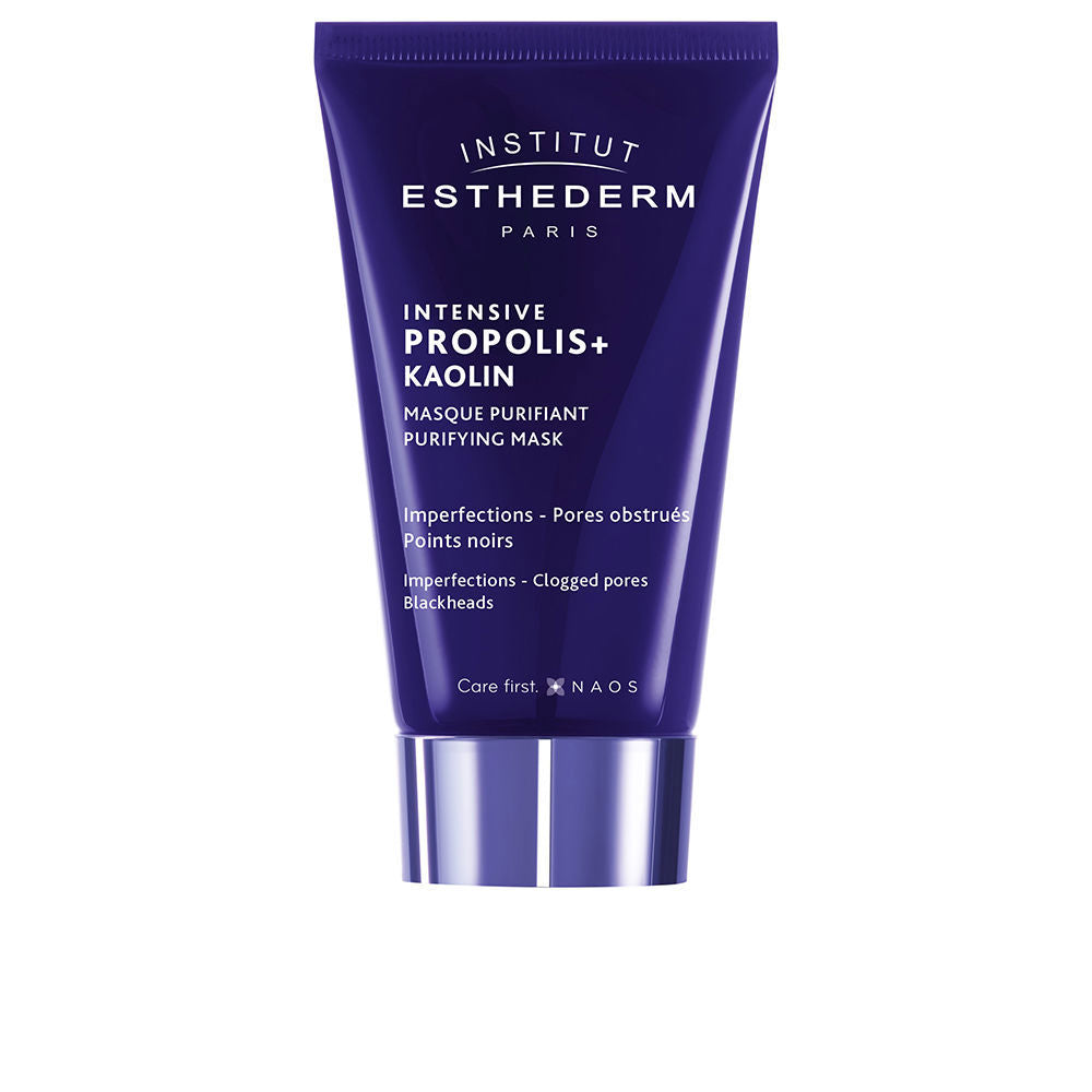 75 ml jar of white kaolin purifying face mask with smooth creamy texture
