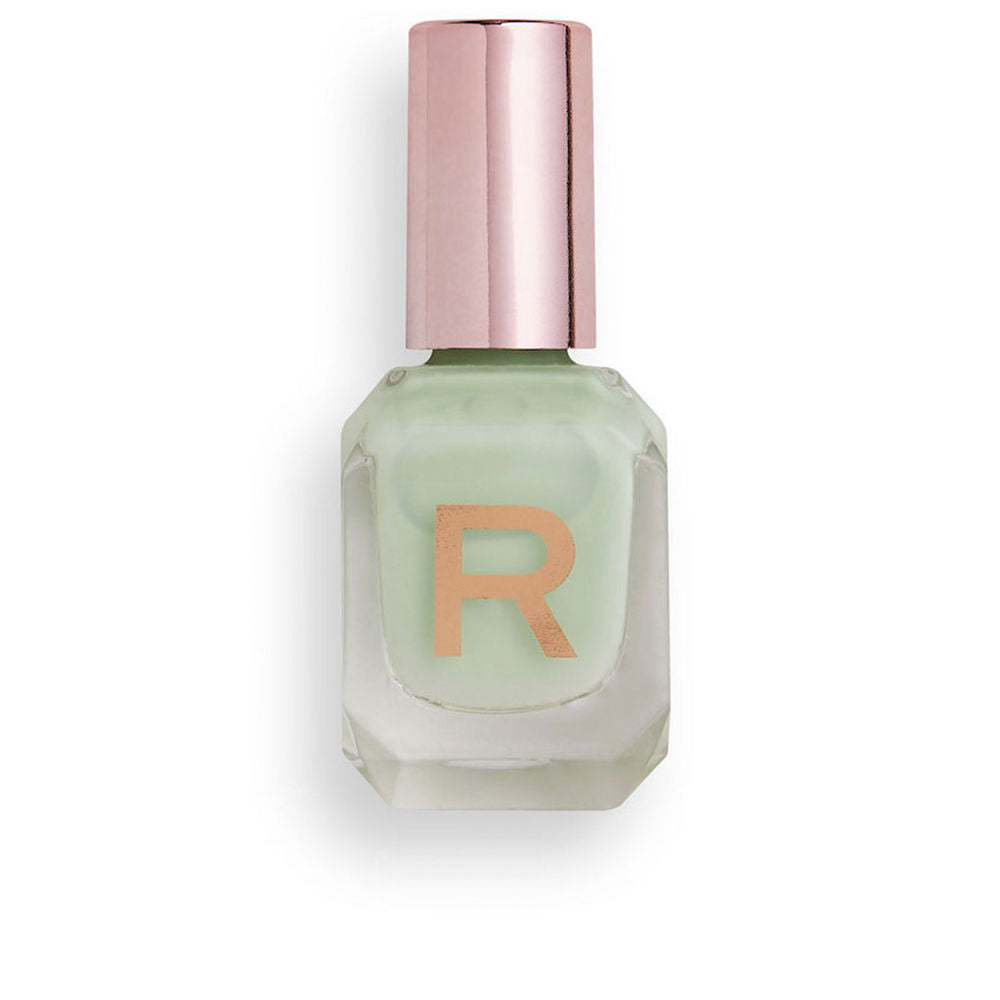 10 ml mint green high-gloss nail lacquer with precision brush, Unisex