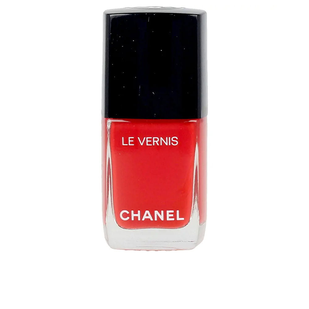 13 ml red cream nail lacquer with rounded brush, high‑gloss finish, Unisex