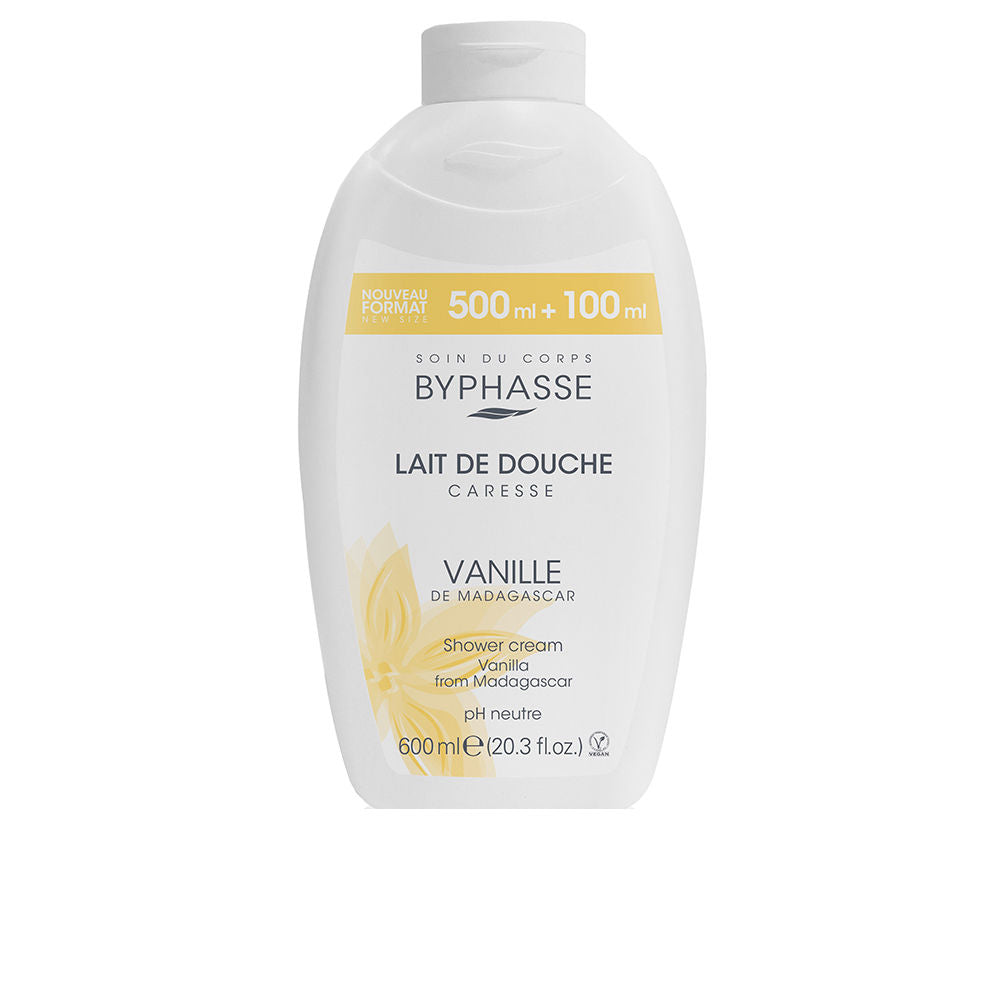 600 ml creamy vanilla shower gel bottle, Unisex, vanilla extract