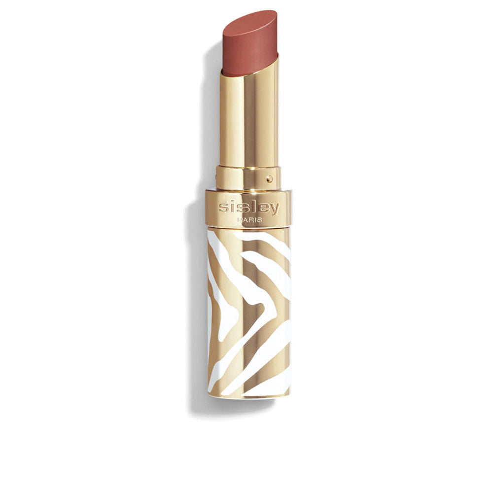 Refillable glossy lip colour stick in sheer peony, 3 g, striped jewel case