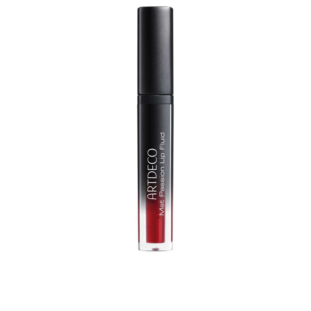 Slim 3 ml matte lip fluid in Boho Red with precision applicator visible