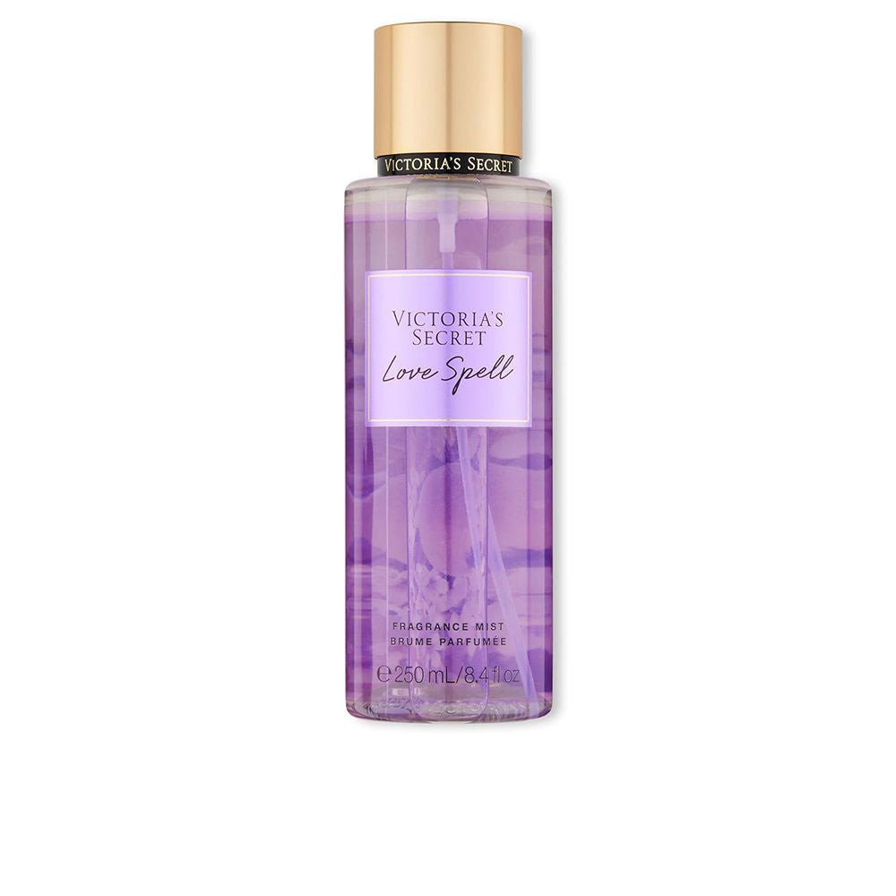 250 ml clear bottle of floral fruity body mist for Women with peach and blossom notes