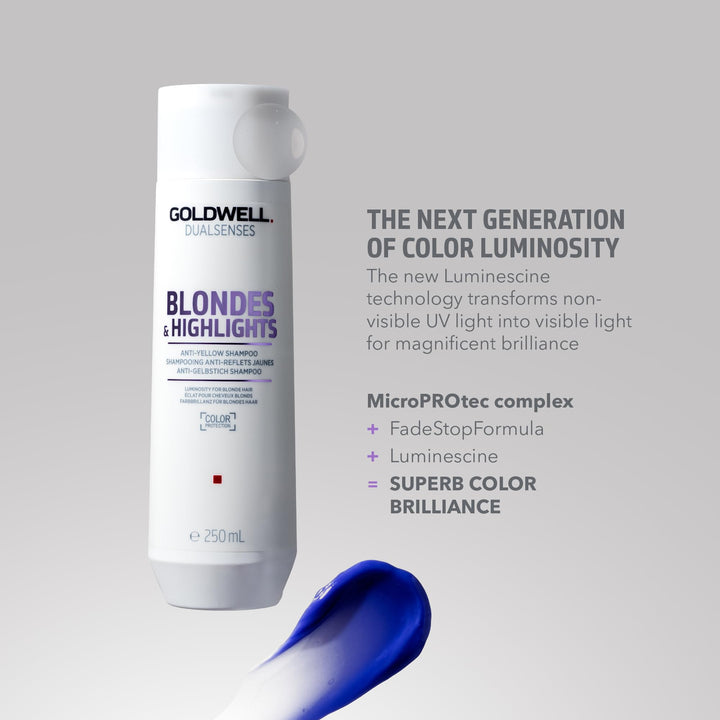 1 L violet-toned brightening shampoo bottle for blondes and highlights