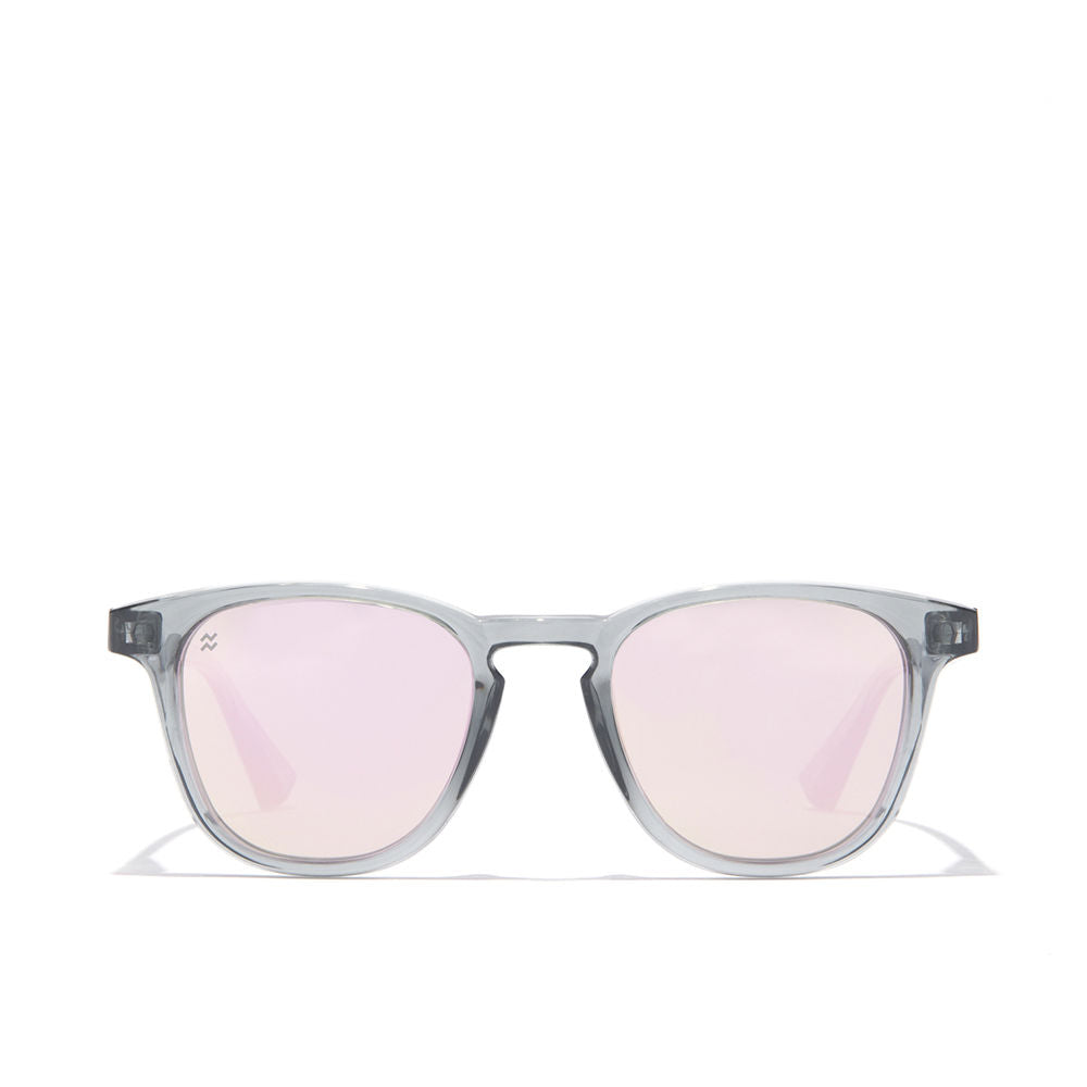 Black rectangular nylon sunglasses with polarised lenses, Unisex, 45 mm bridge