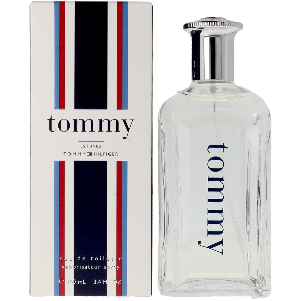 Clear sculpted bottle of woody-citrus Eau de Toilette, 100 ml, silver cap