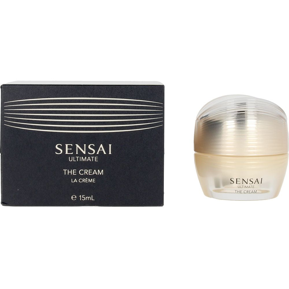 15 ml sample jar of silk-infused regenerating cream, smooth ivory texture