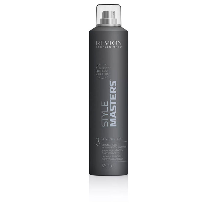 325 ml non‑aerosol strong hold hair spray, fast‑dry natural finish