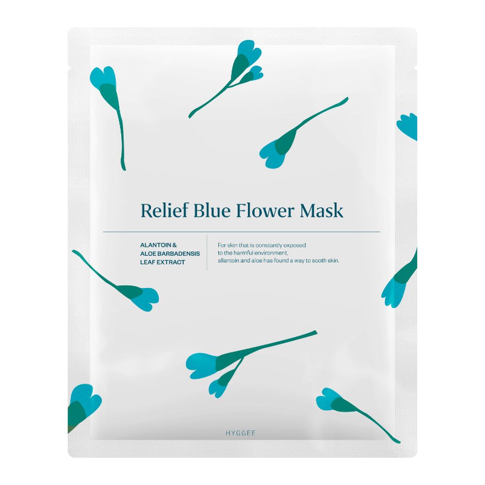 35 ml blue gel-cream jar, hydrating floral mask for Women