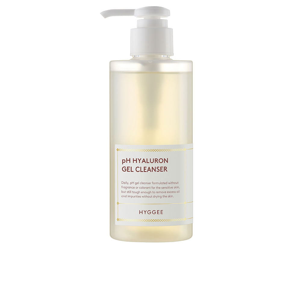 200 ml clear gel cleanser bottle with hyaluronic and botanical extracts