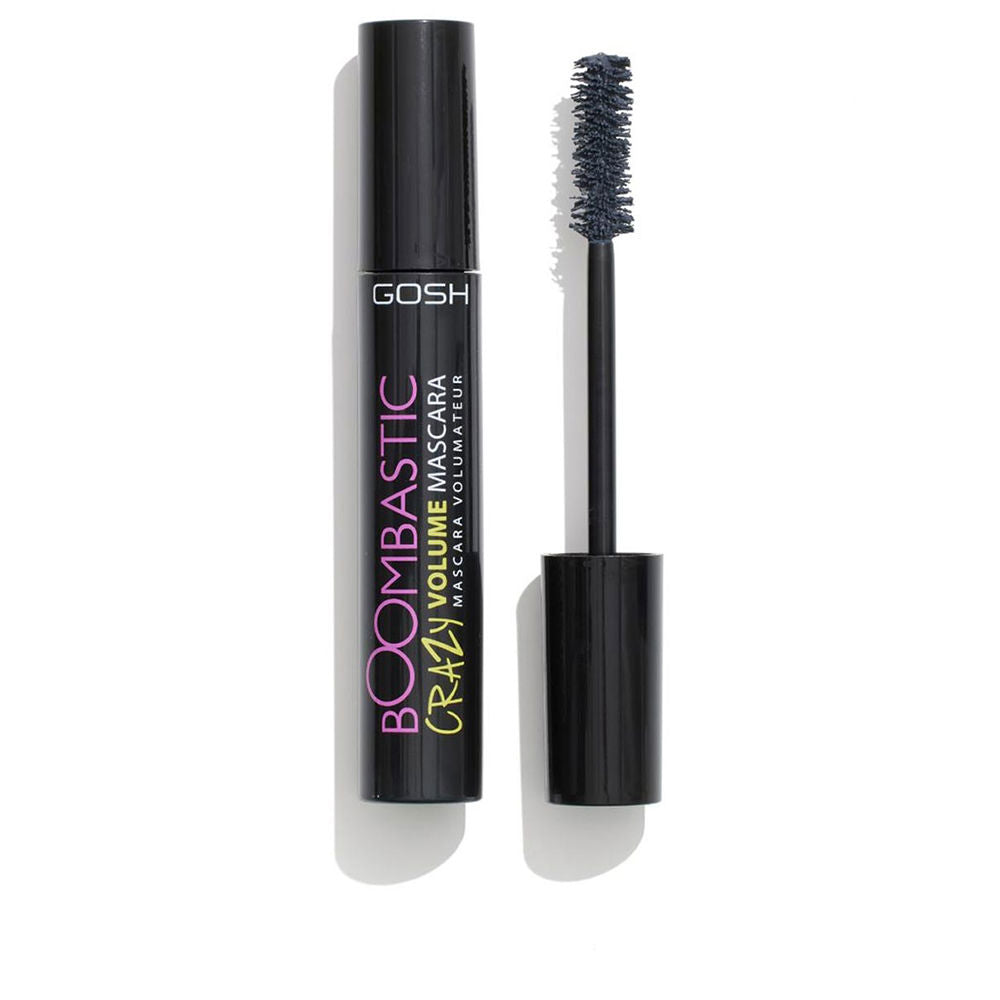 13 ml grey mascara with tapered brush, compact tube, cream finish