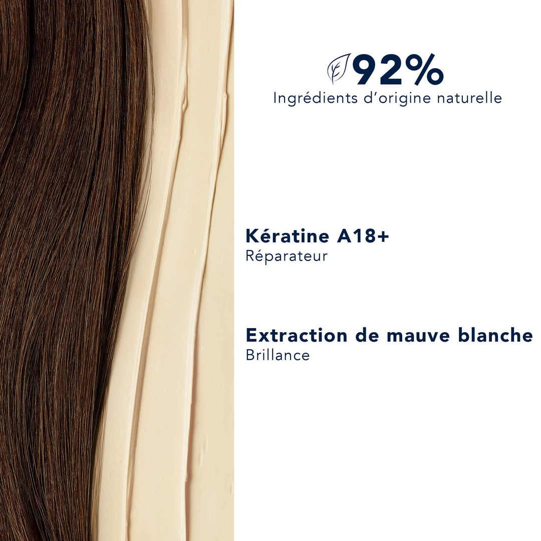 250 ml clear gel shampoo bottle for damaged hair, hydrating repair