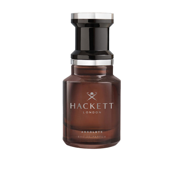 100 ml amber-hued Eau de Parfum bottle, woody-floral scent for Man