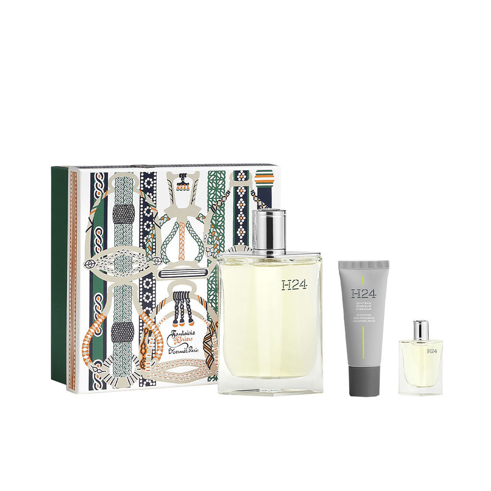 Refillable aerodynamic perfume set with lime stripe, aromatic green bottle
