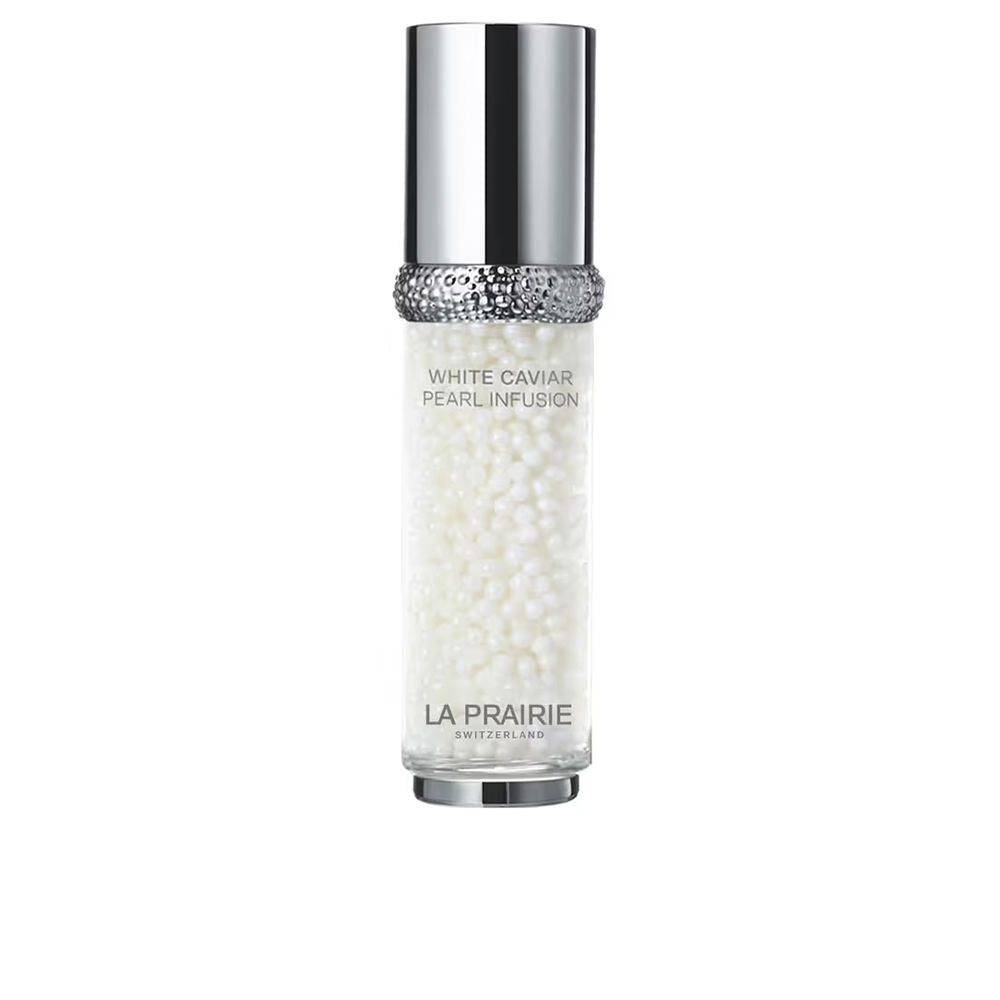 30 ml glass pump serum bottle with pearlescent micropearls and caviar extract