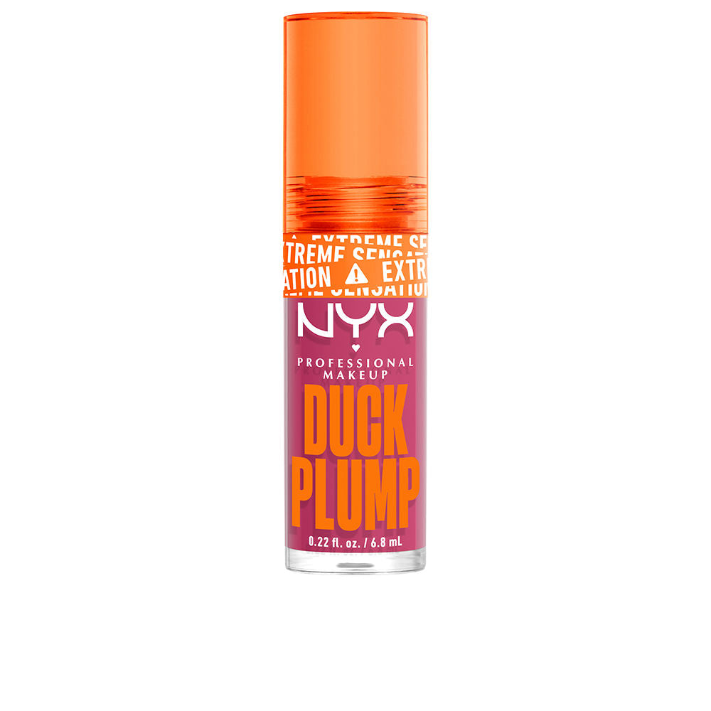 Tube of pink glossy lip plumper with doe-foot applicator, 6.8 ml, Unisex