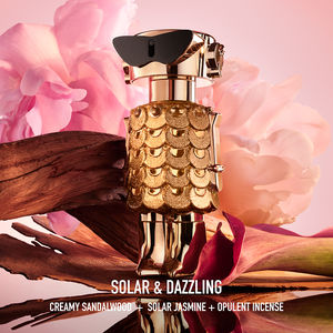 200 ml gold refillable perfume bottle, floral‑woody EDP for Women