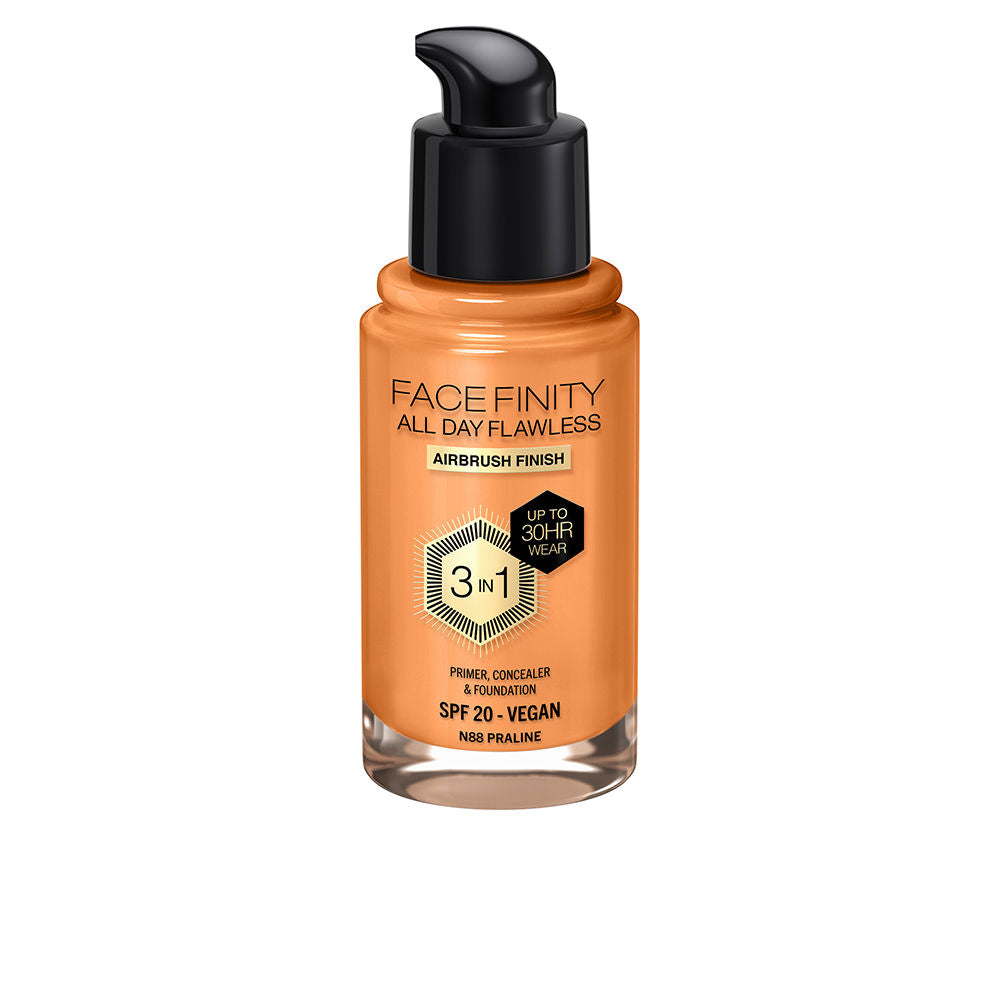 30 ml liquid foundation bottle in shade 88‑Praline, matte finish