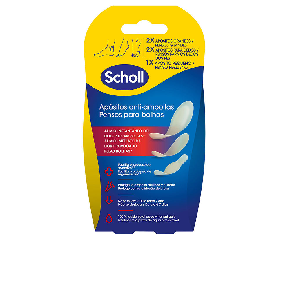 Scholl blister prevention heel dressings in protective white hydrocolloid pads