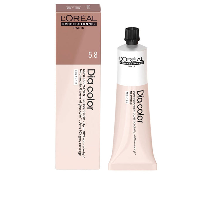 60 ml tube of semi‑permanent ammonia‑free hair colour cream, shade 5.8 light brown