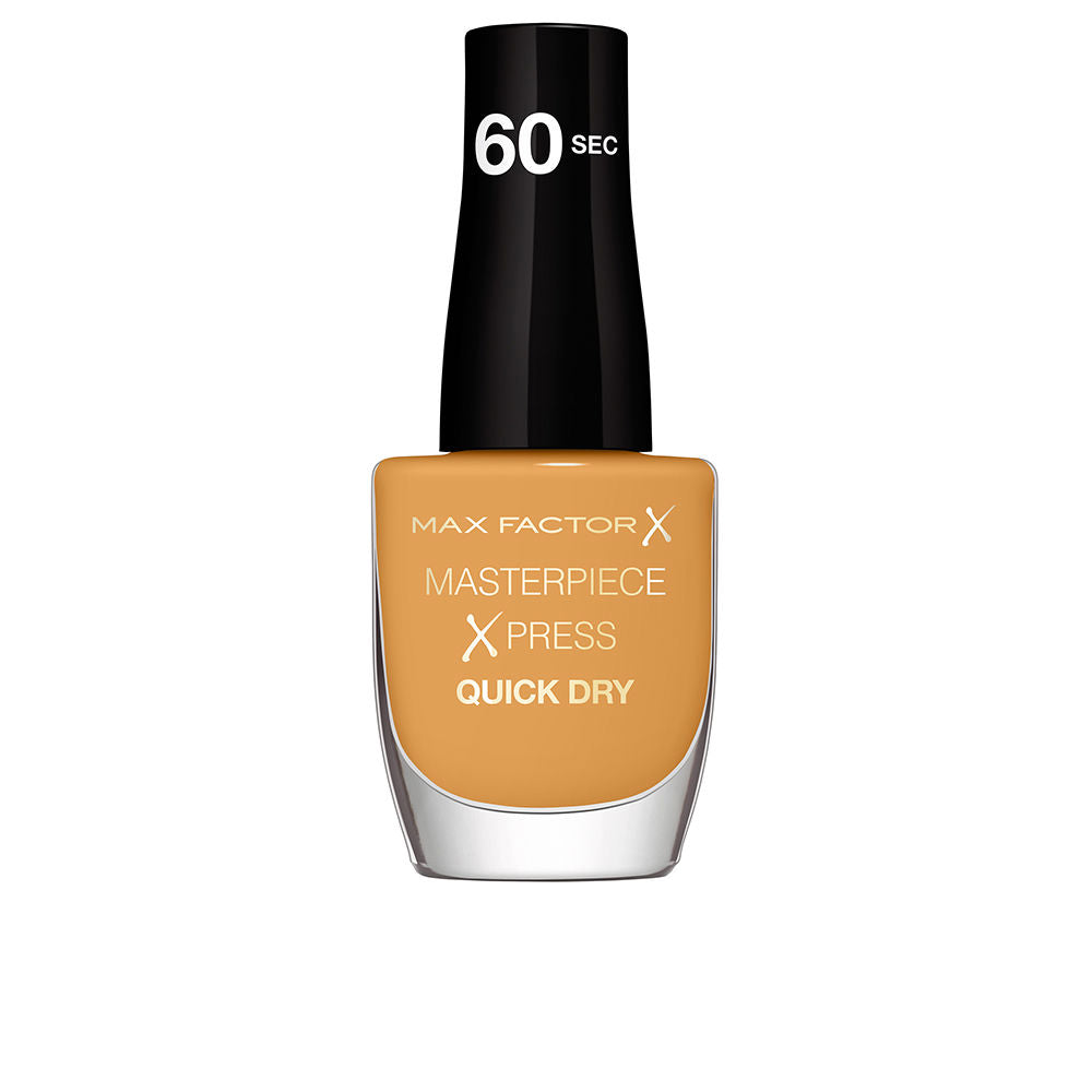 8 ml cream nail polish bottle in tan enhancer shade, high‑gloss finish