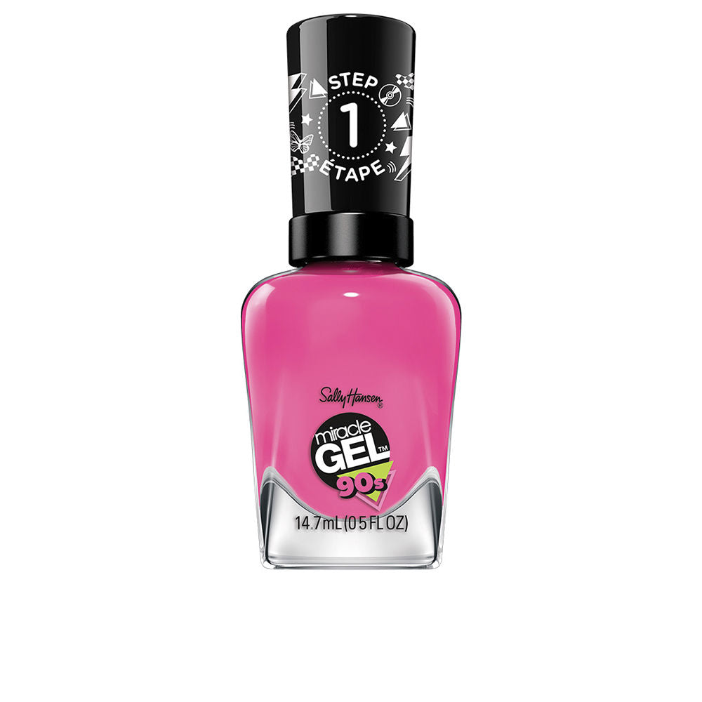 Bottle of creamy rose nail lacquer, glossy finish, 14.7 ml