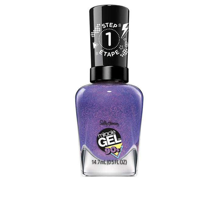 14.7 ml frosted mauve gel-effect nail polish bottle, glossy finish