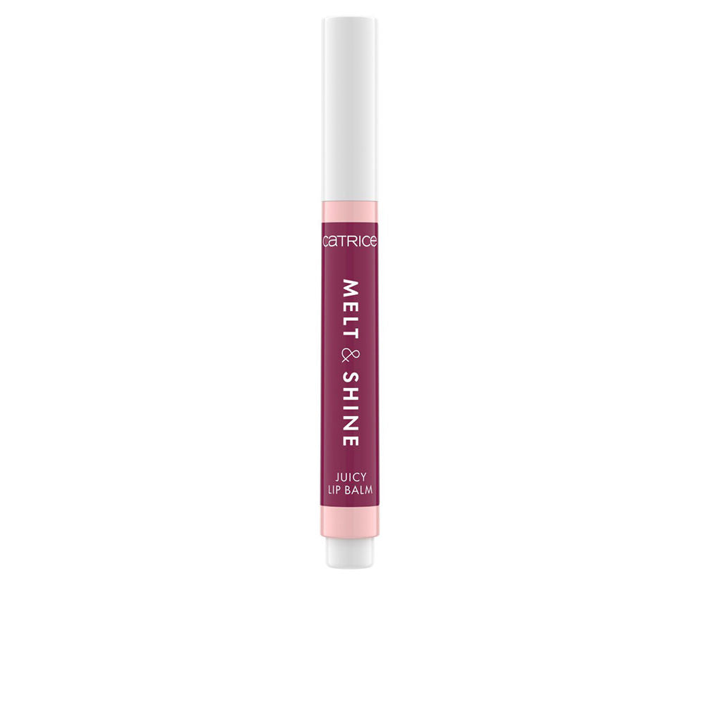 Slim click‑pen lip balm in deep garnet shade, glossy finish, 1.3 g