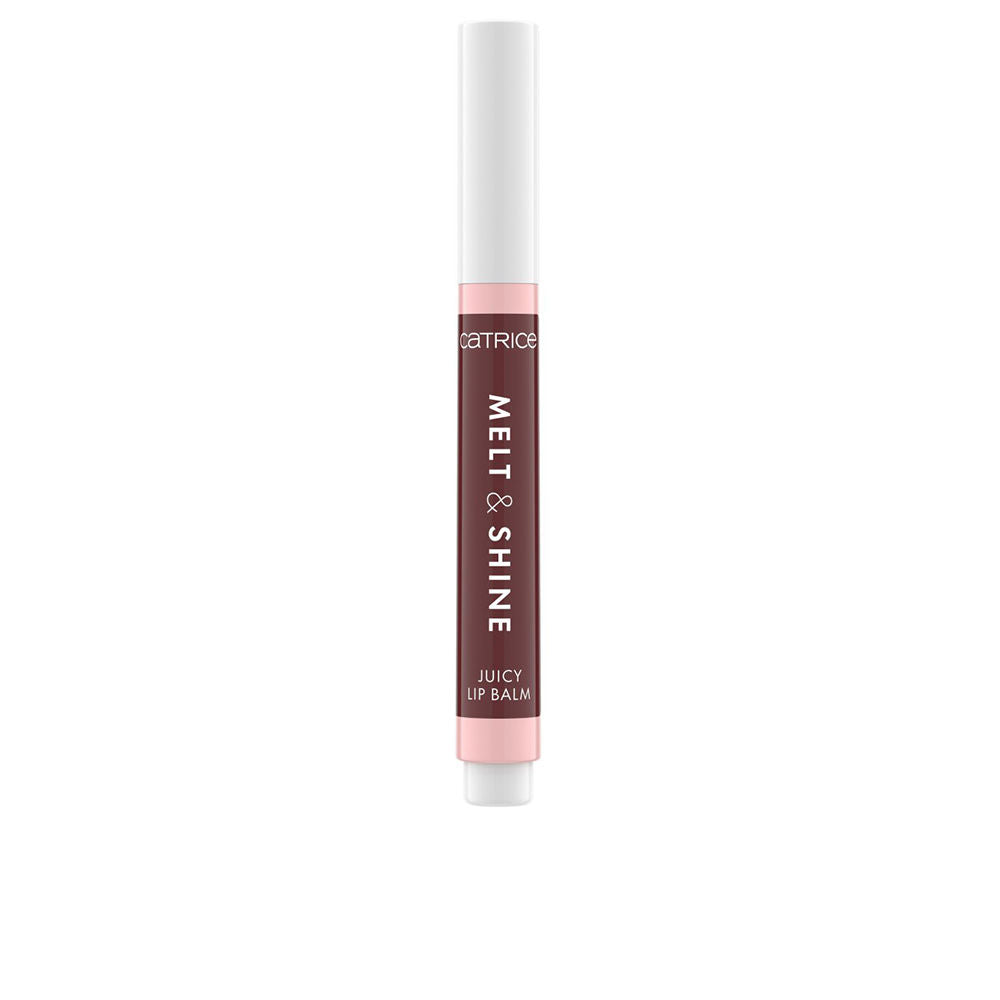 Click‑pen brown glossy lip balm, 1.3 g, cream-to-gloss finish
