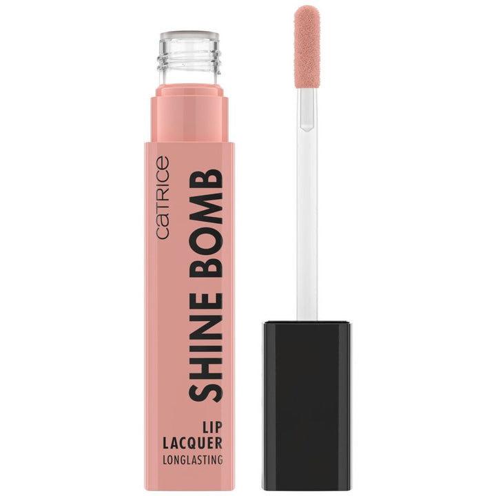 Catrice Pale pink glossy lip lacquer with applicator wand, smooth high-shine finish
