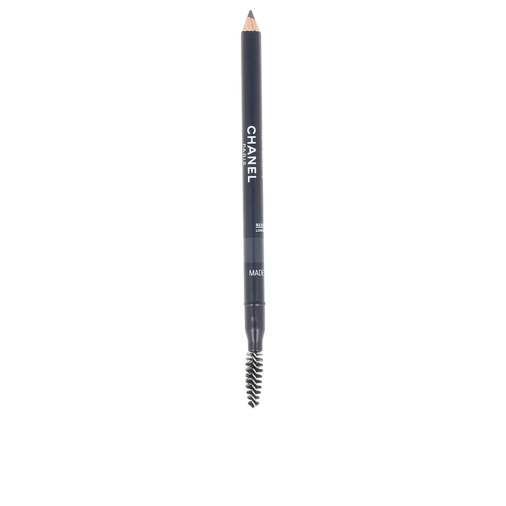 Slim black eyebrow pencil with integrated spoolie and sharpener, 1 g, shade Noir Cendré