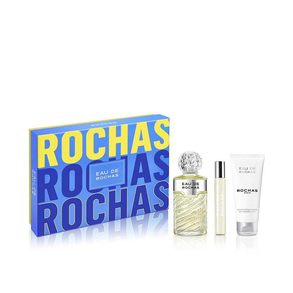 Eau de Rochas eau de toilette bottle with waterfall-inspired glass design