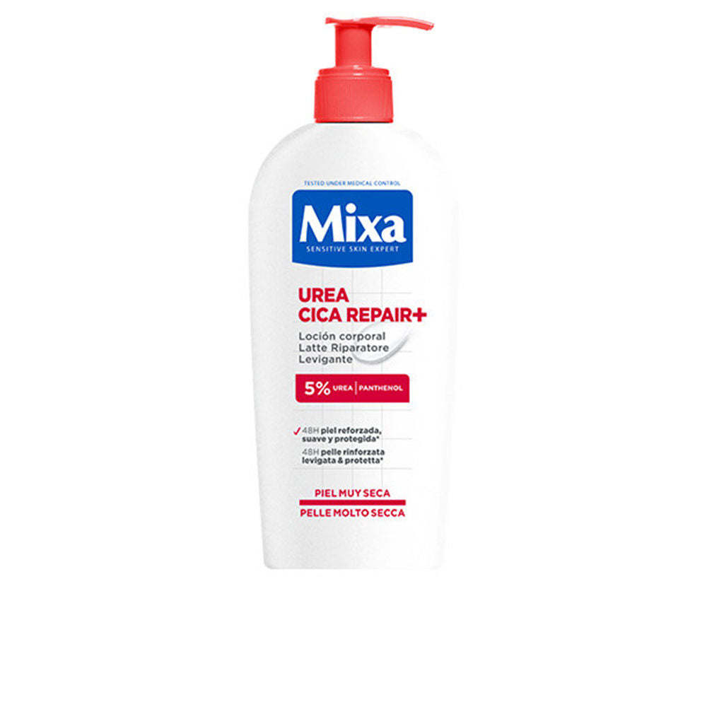 Tube of Mixa Urea Cica Repair+ Body Lotion for very dry sensitive skin
