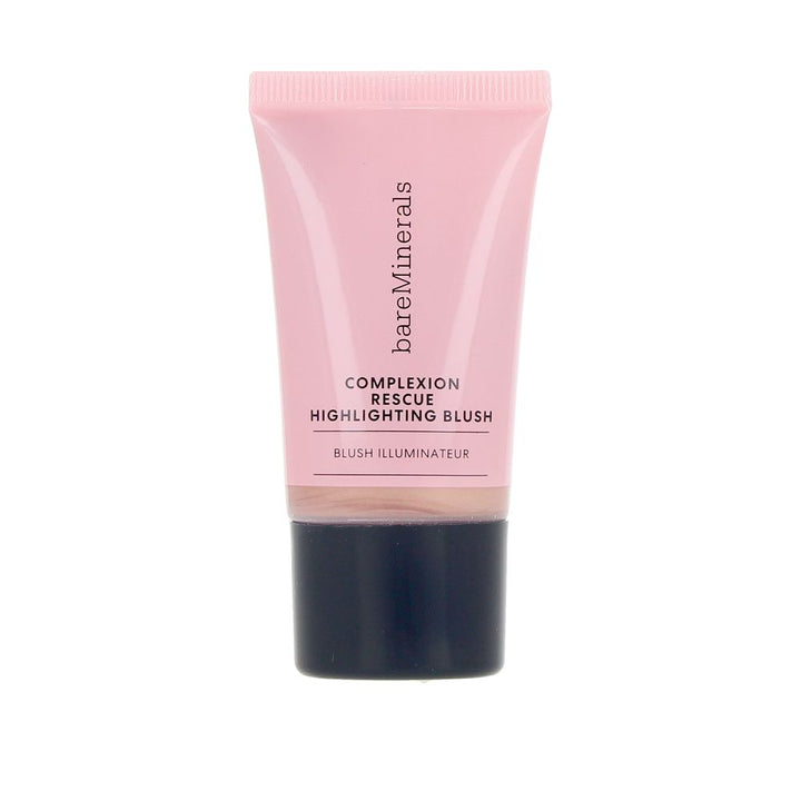 Bare Minerals Pink gel-cream highlighting blush in tube packaging with black screw cap, matte plastic finish