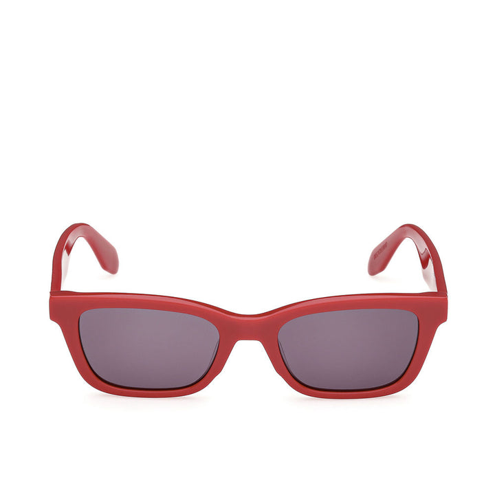 Red acetate navigator sunglasses, square lenses, Unisex, 53 mm