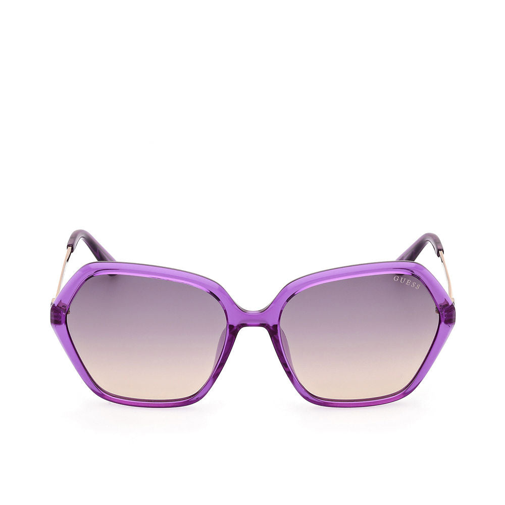 Lilac geometric injected-acetate sunglasses with rounded 55 mm lenses