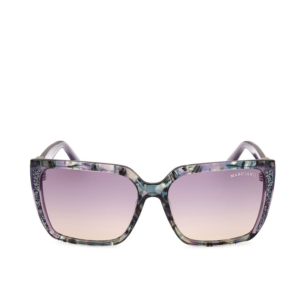 Square acetate women’s sunglasses, 58 mm lenses, 16 mm bridge, 140 mm temples