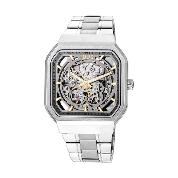 Timeless Precision in Silver and Gold Accents