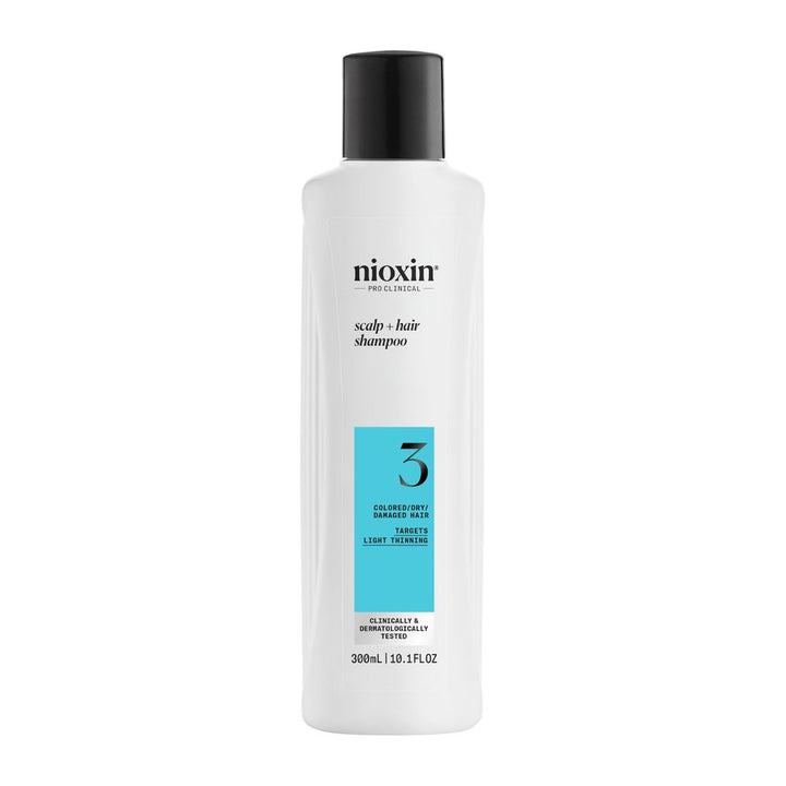 300 ml shampoo bottle for coloured, dry hair — mint-scented, System 3
