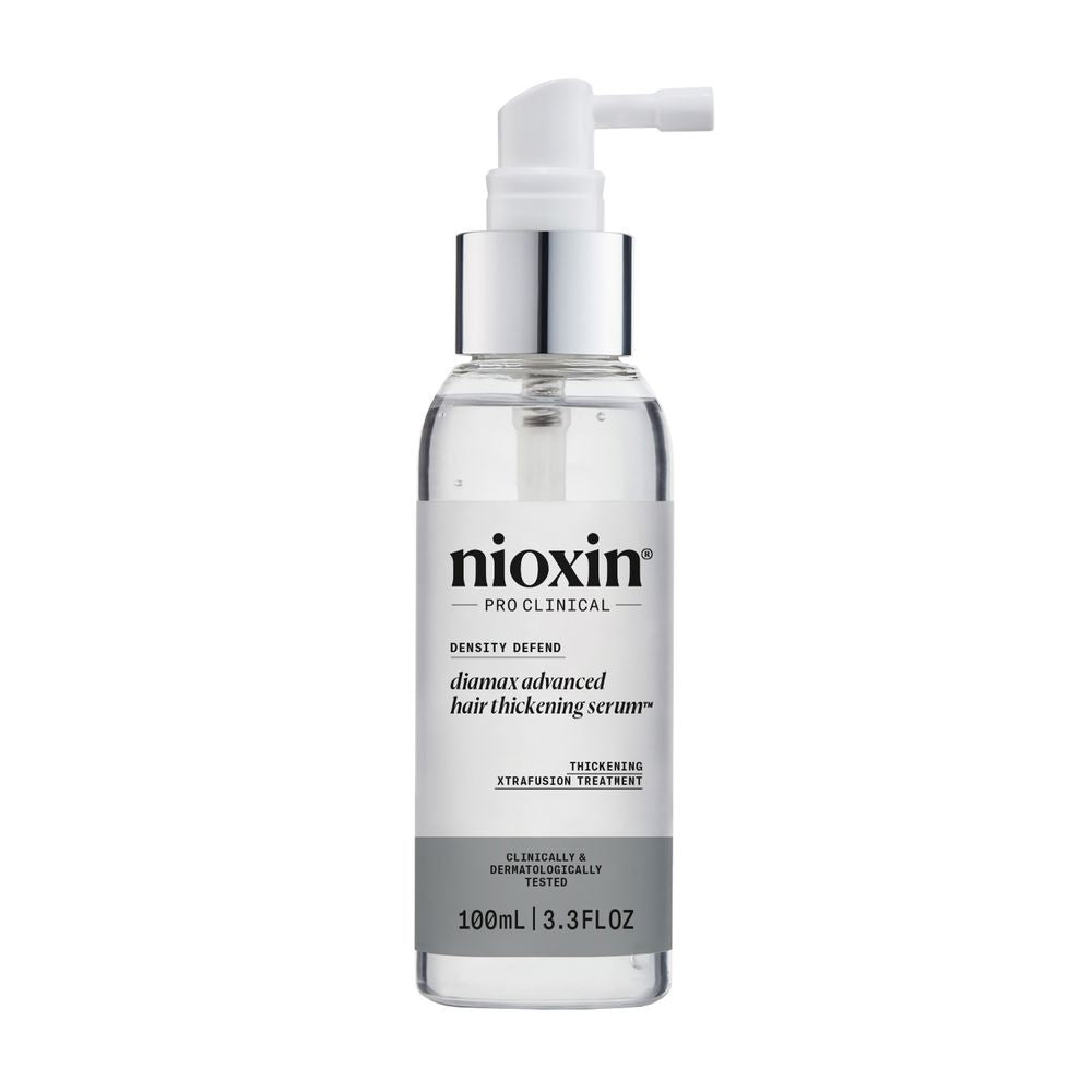 100 ml clear serum bottle with pump, for fine hair scalp treatment