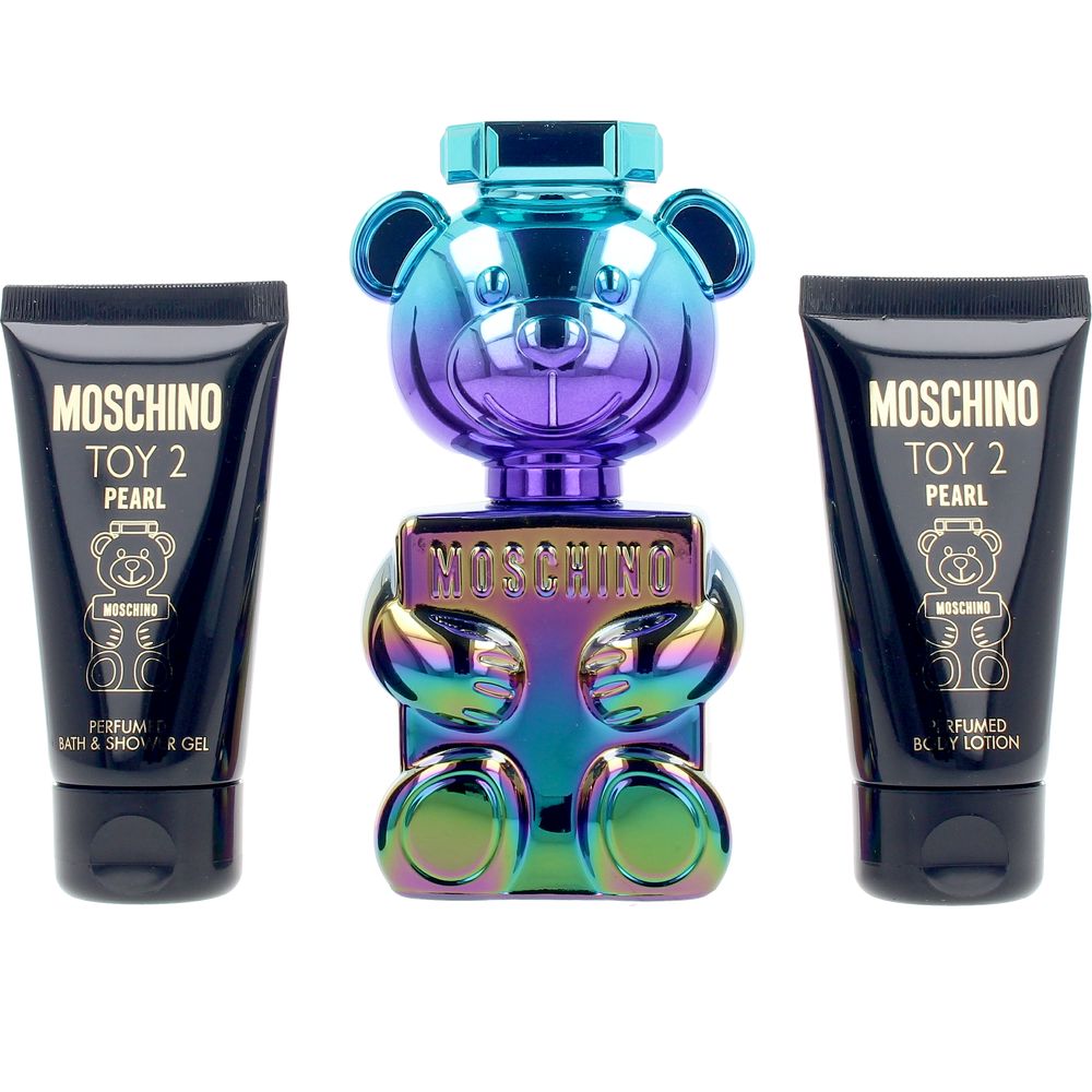 Iridescent multi‑coloured perfume bottle evoking Tahitian nacre, Unisex woody-citrus scent