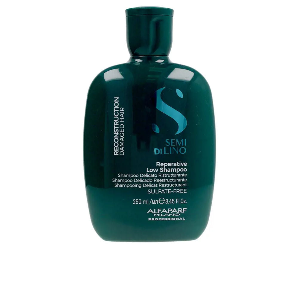 250 ml bottle of reconstructive linseed repair shampoo for damaged hair, Unisex