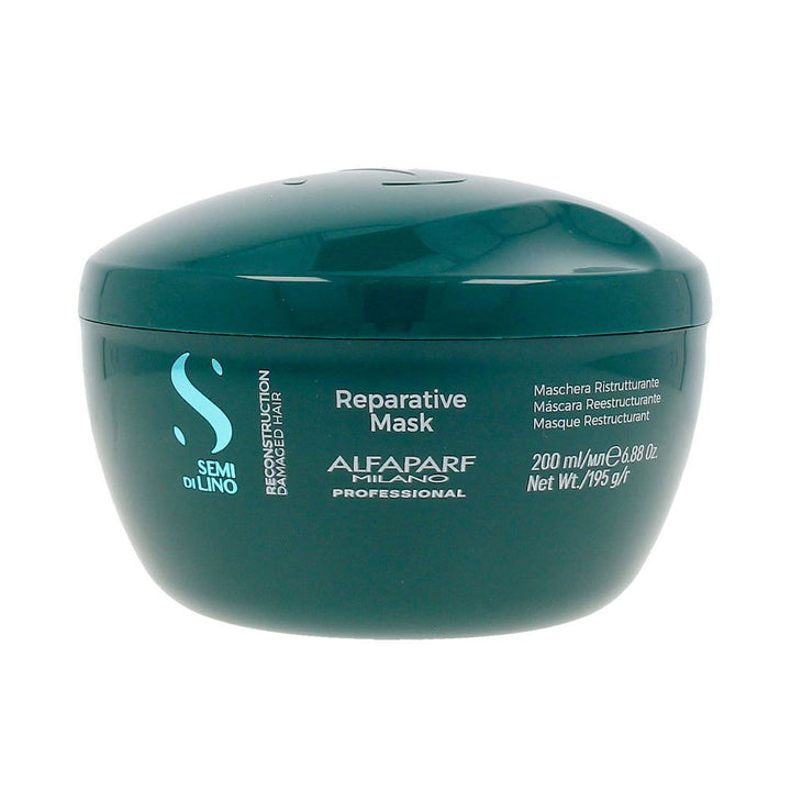 200 ml cream hair mask jar; pale beige mask, bamboo extract, repair focus, Unisex
