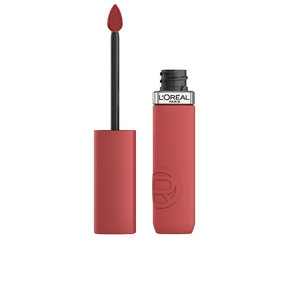 Rose longwear liquid lipstick with angled applicator, matte finish