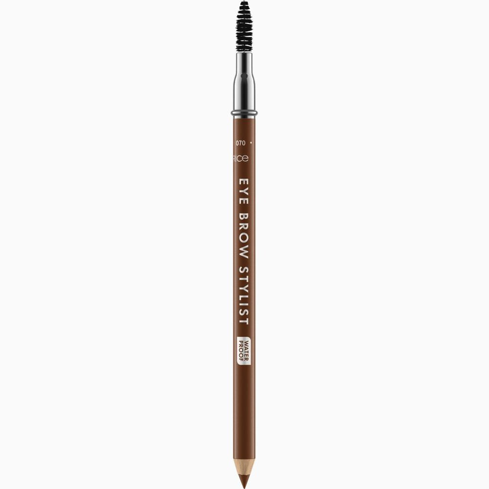 Slim chestnut brow pencil with integrated spoolie, 1.4 g packaging
