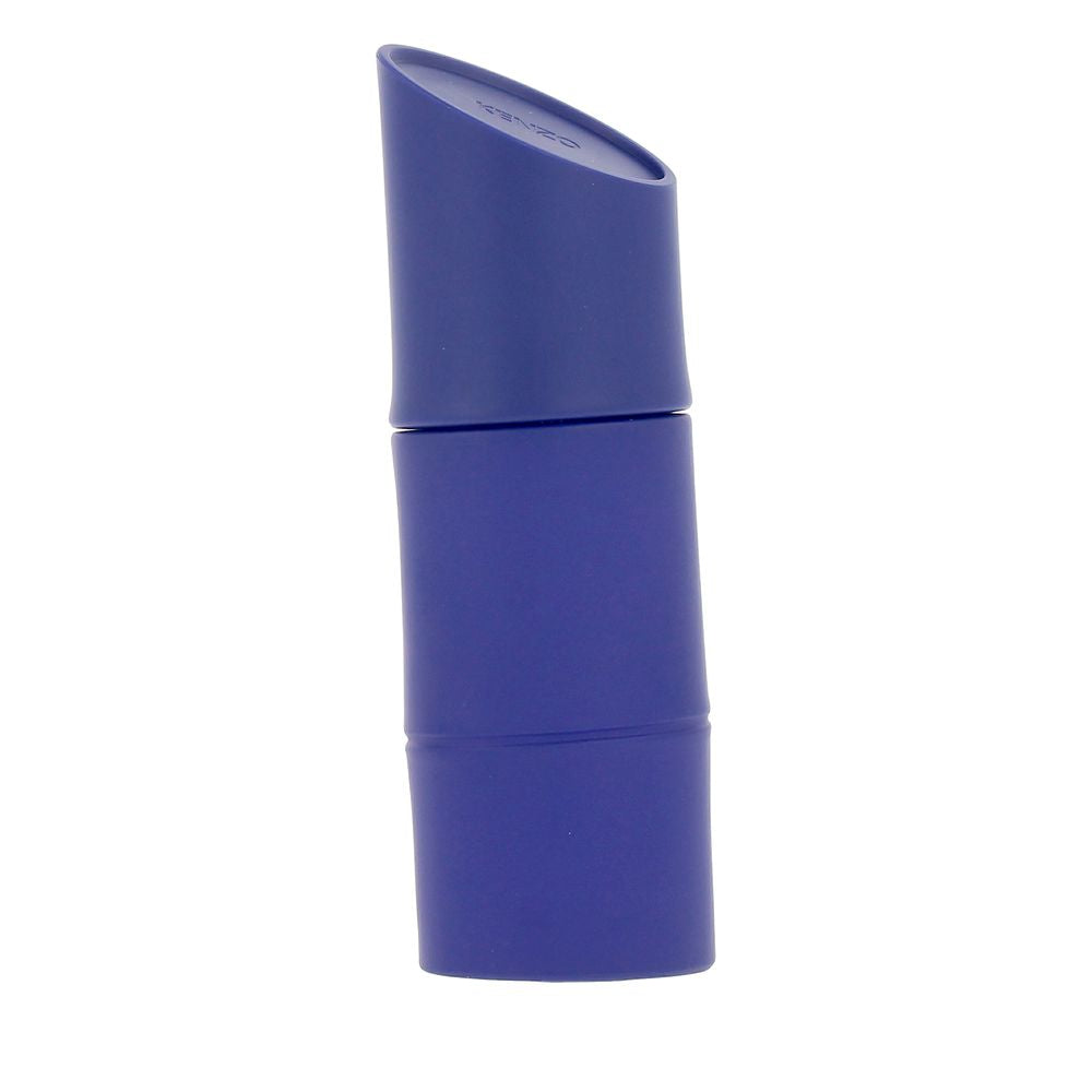 Matte indigo 60 ml bottle with vertical silhouette and bevelled cap