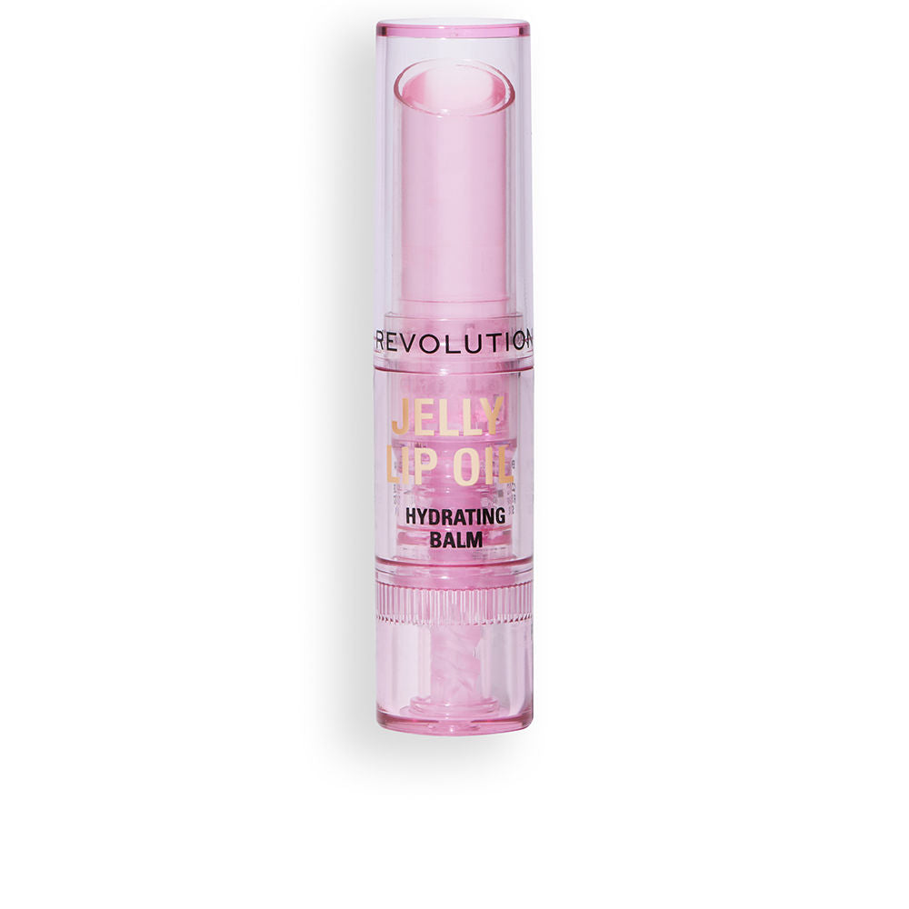 Small candy-ice pink jelly oil lip bar, 2.4 g, glossy finish