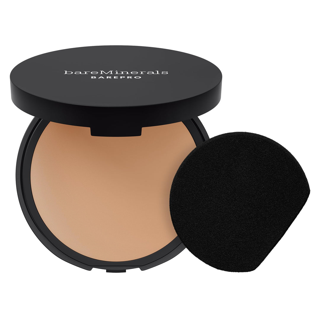 Compact powder foundation, warm shade, 8 g, matte finish, compact case