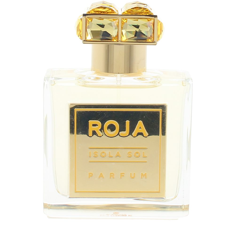 50 ml clear bottle of Isola Sol Eau de Parfum, citrus fougère fragrance