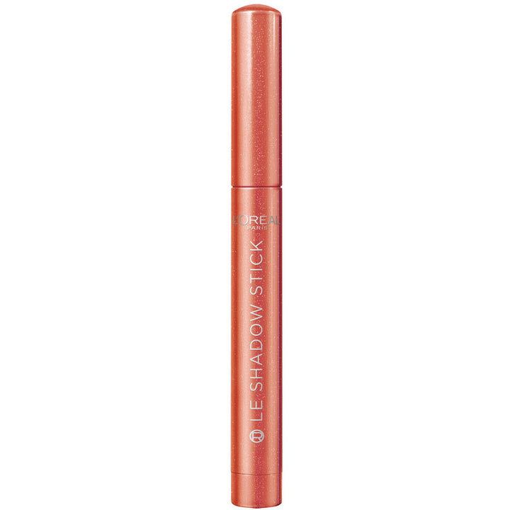 Twist-up cream-to-powder eye shadow stick in warm sepia tone, 1.4 g